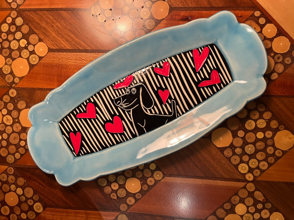Scalloped Tray by Terrapin Tile