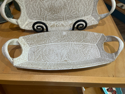 Curved Fern Tray by Addison Pottery