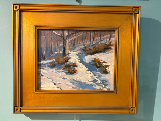 Snowy Hillside by Margie Guyot