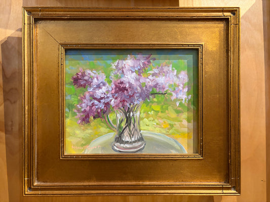 Lilacs in a Vase by Margie Guyot