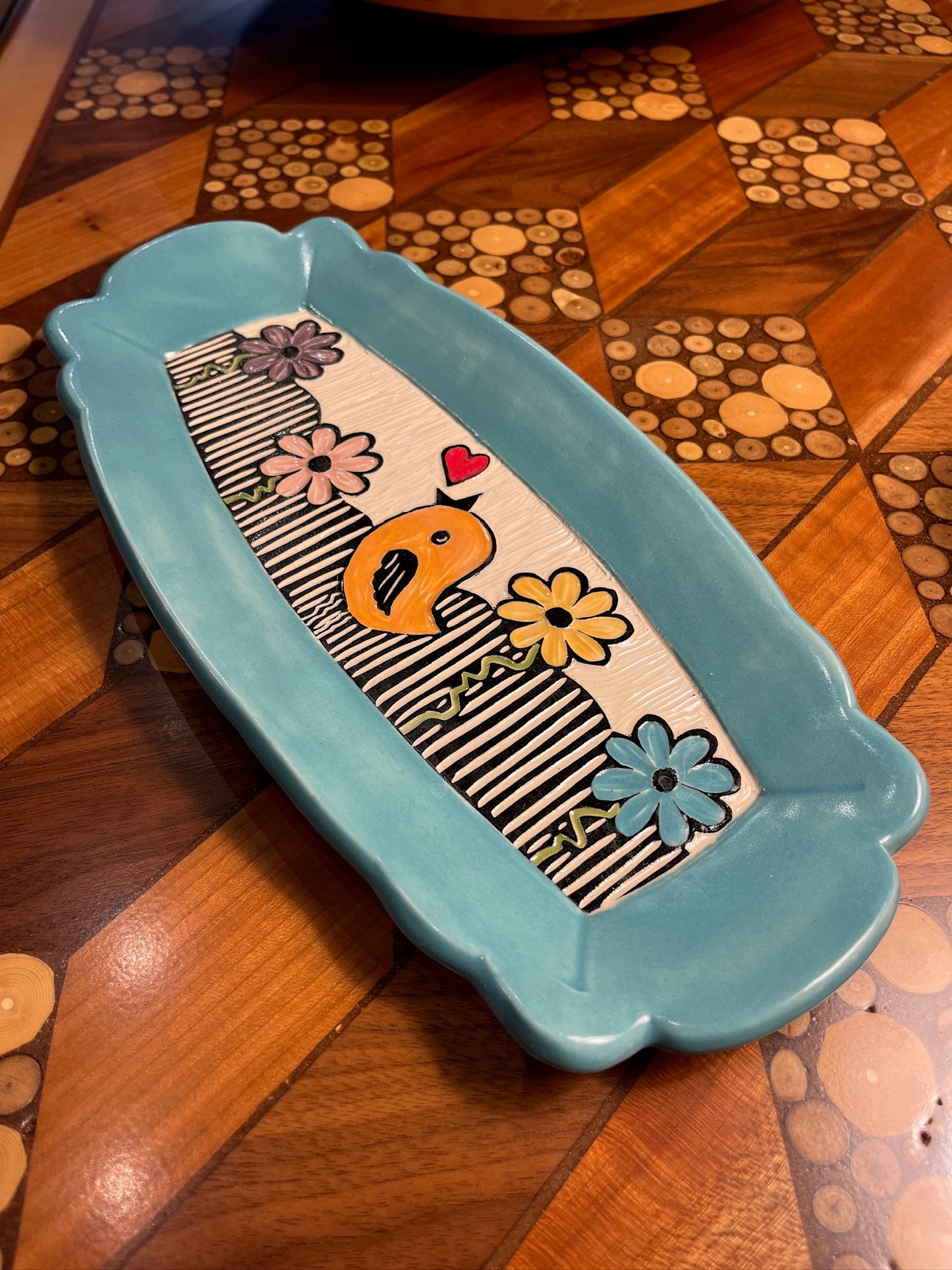 Scalloped Tray by Terrapin Tile