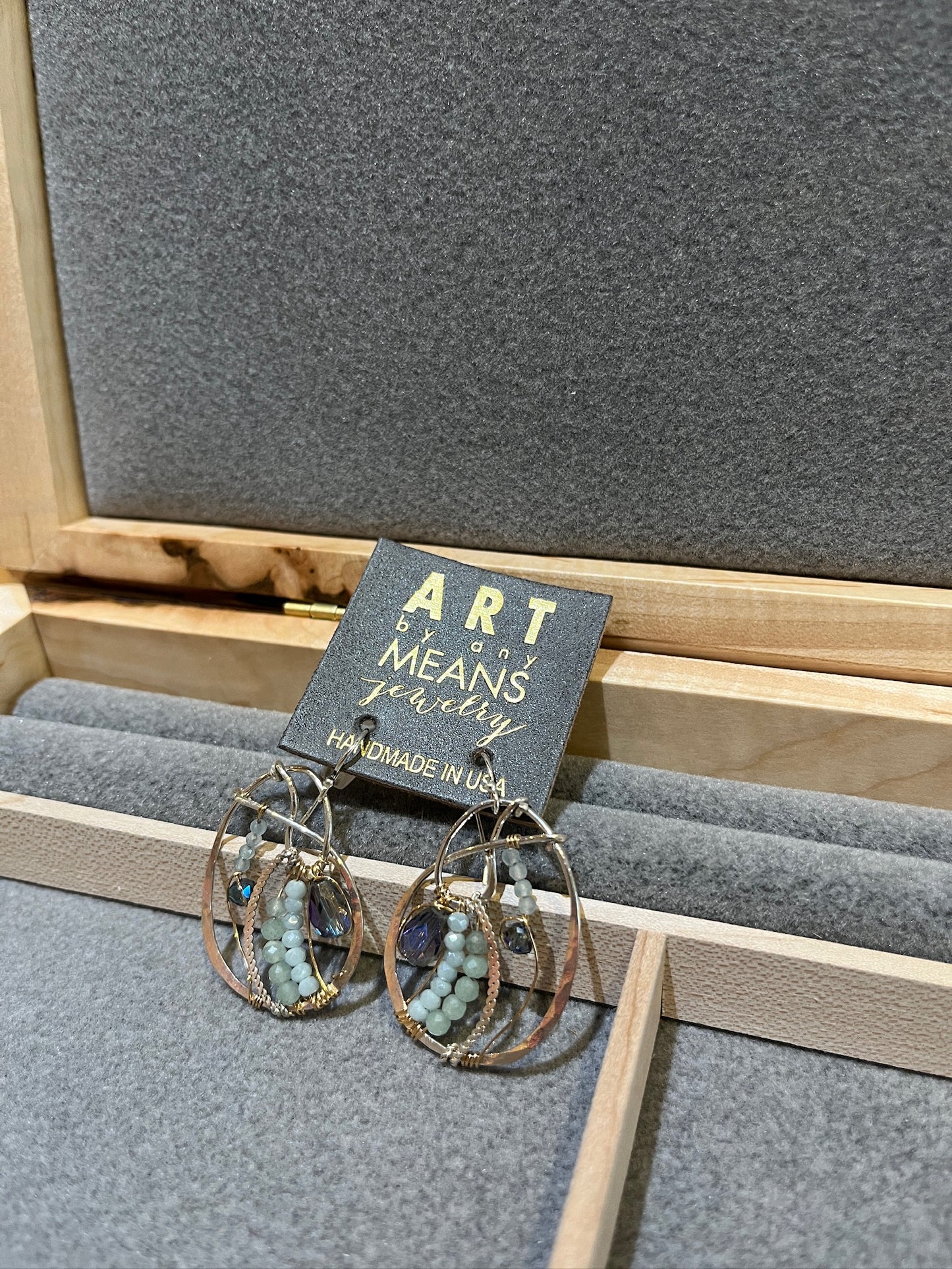 E78455 Nautilus Shell Earrings by Art by Any Means