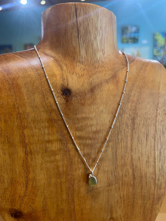 N15 Seaglass Necklace by Susan Ringer