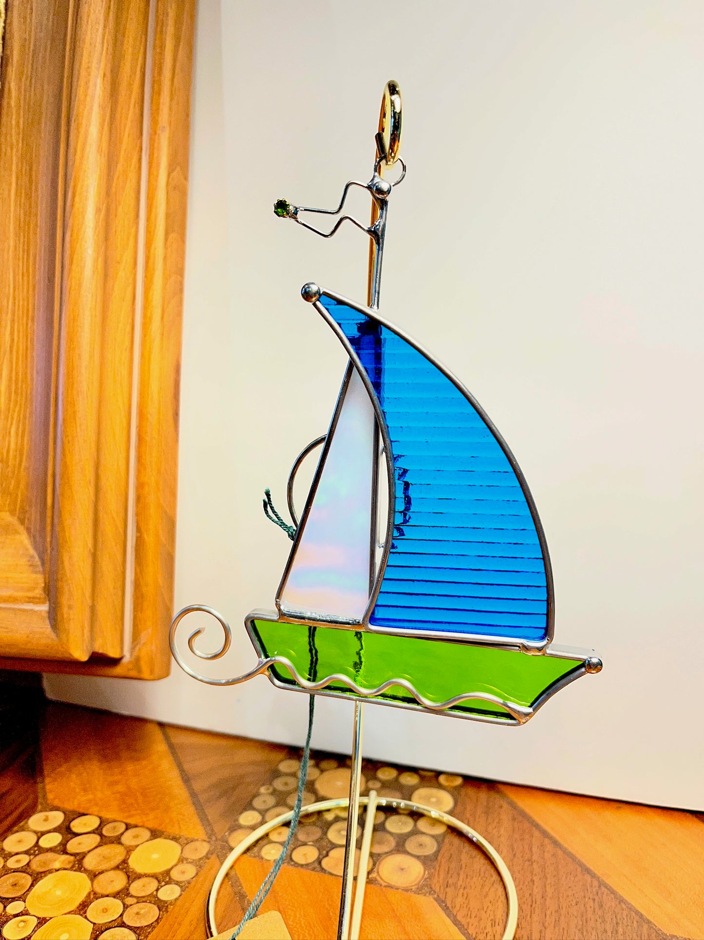 Sailboat Suncatcher by Green Mountain Glass