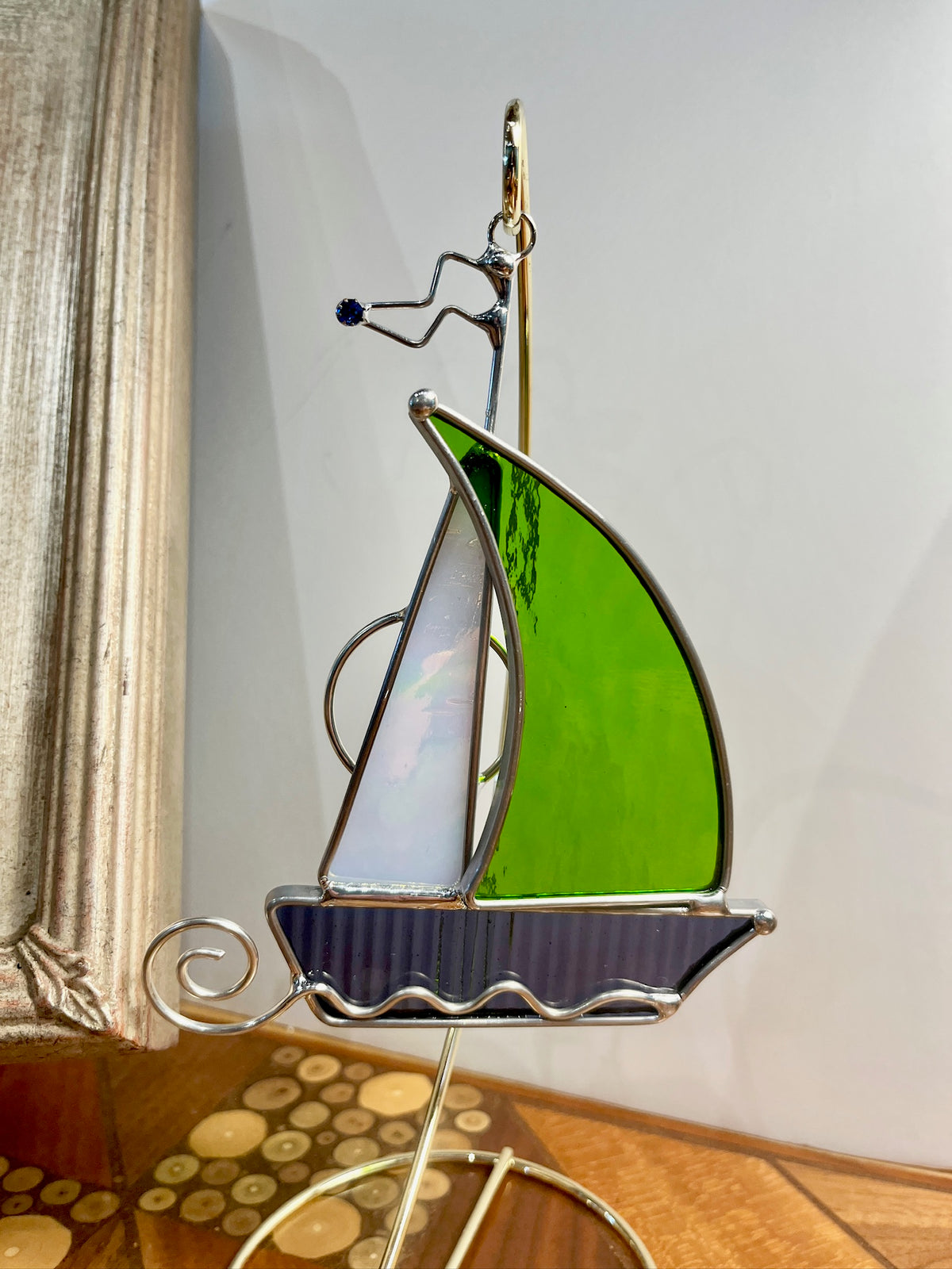 Sailboat Suncatcher by Green Mountain Glass