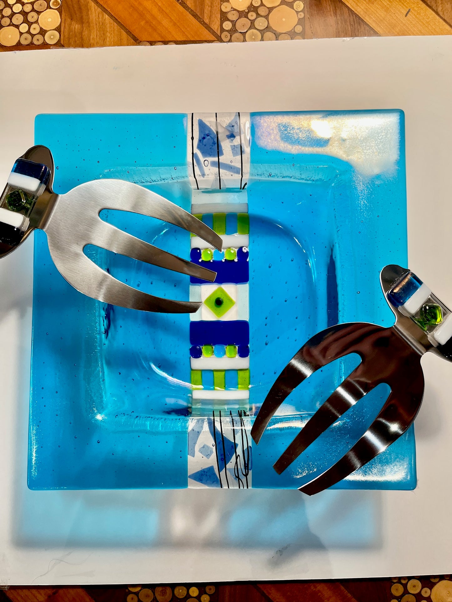11" Square Bowl with Server by Me2U