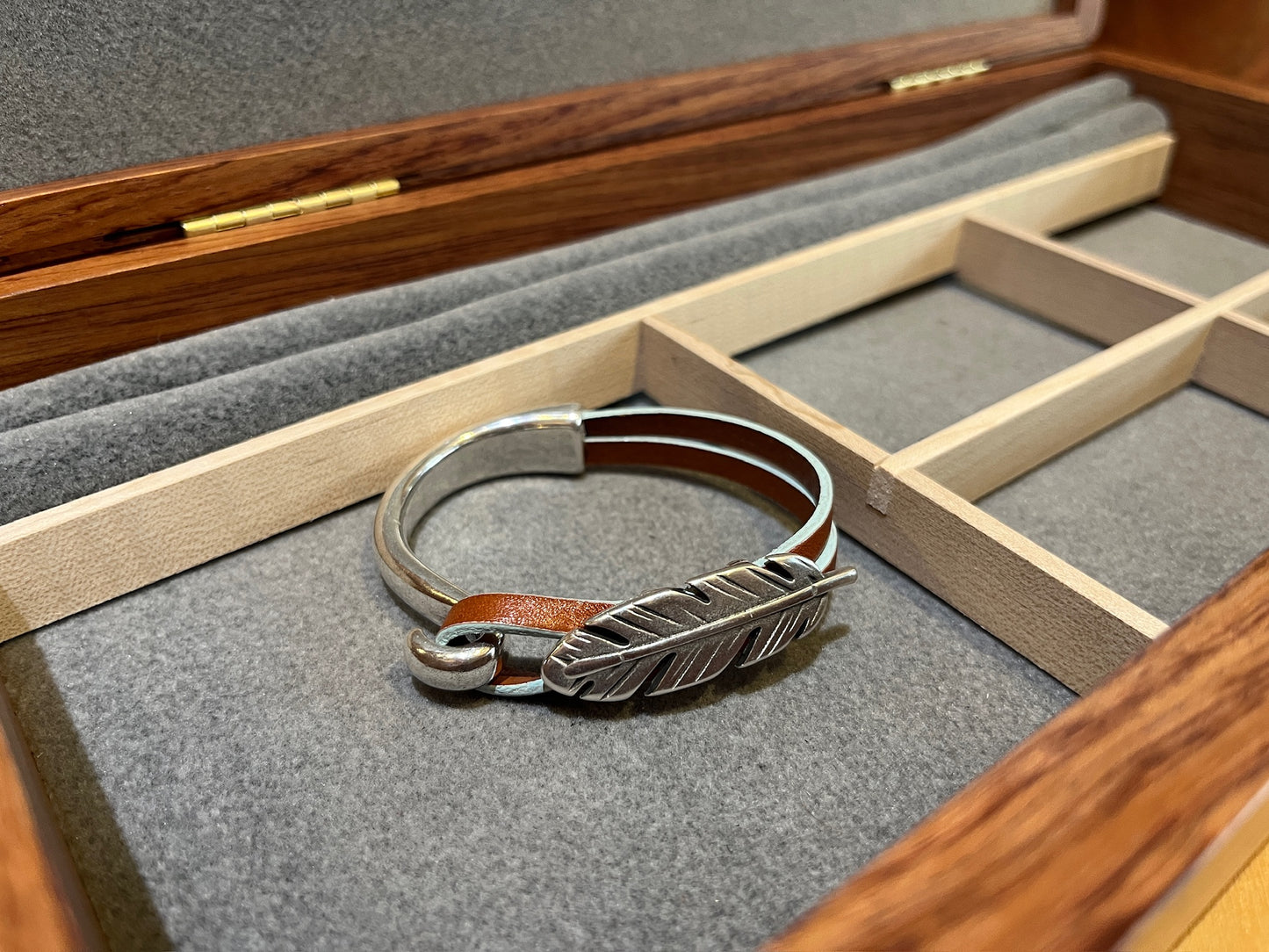 Feather Bracelet by Montana Leather