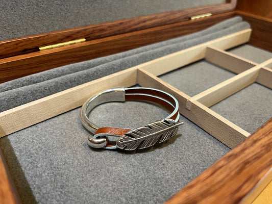 Feather Bracelet by Montana Leather
