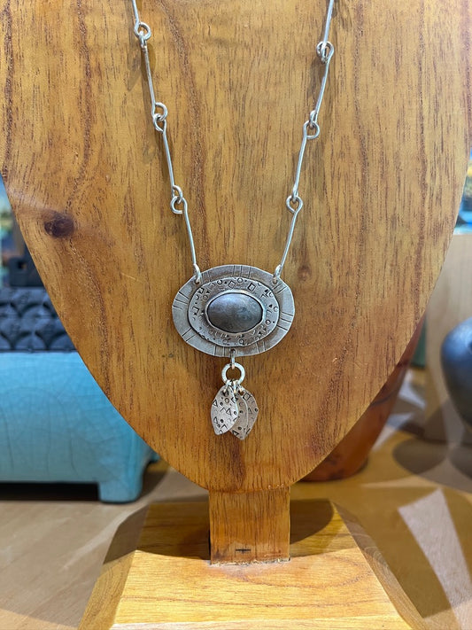 PSN6 Petoskey Stone Necklace by Joanna Craft