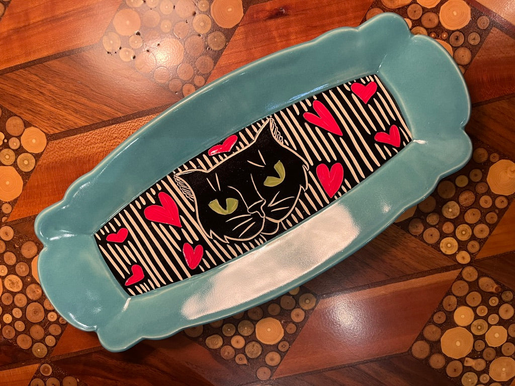 Scalloped Tray by Terrapin Tile