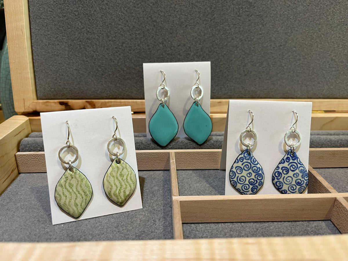 EE80 Enamel Earrings by Joanna Craft