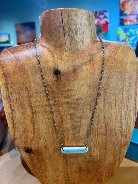 K5 Ceramic Bar Necklace by Kim Krumrey