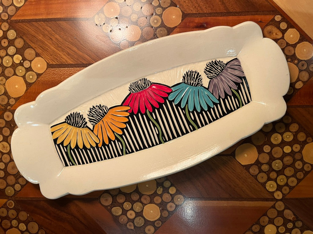 Scalloped Tray by Terrapin Tile