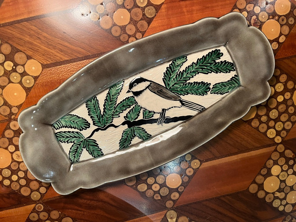 Scalloped Tray by Terrapin Tile