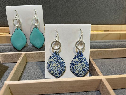 EE80 Enamel Earrings by Joanna Craft