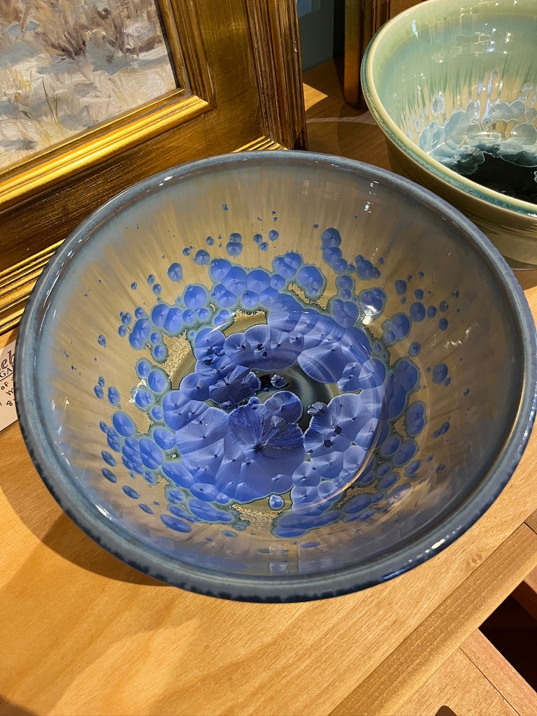 9” Crystalline Ceramic Bowl by Indikoi