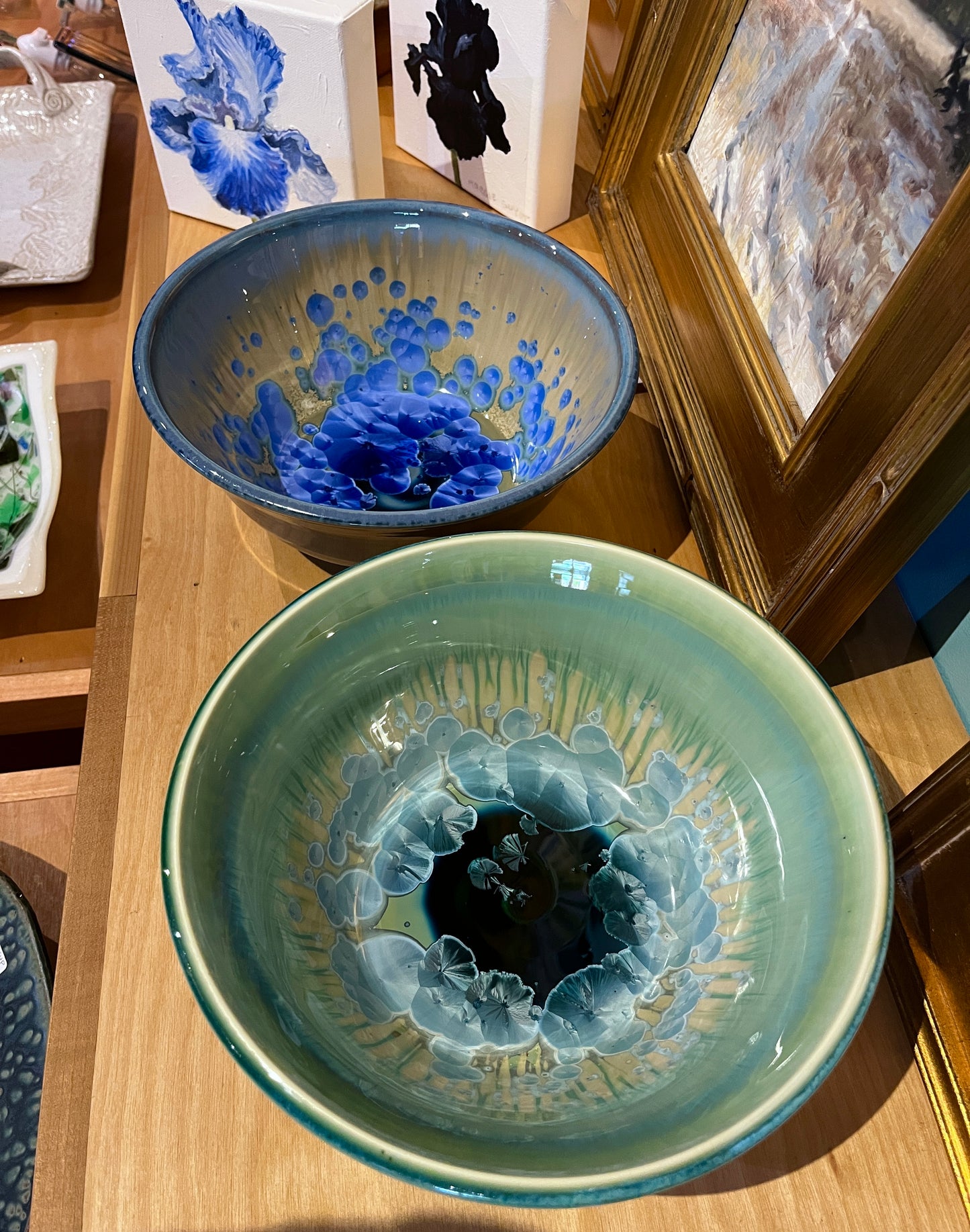 9” Crystalline Ceramic Bowl by Indikoi