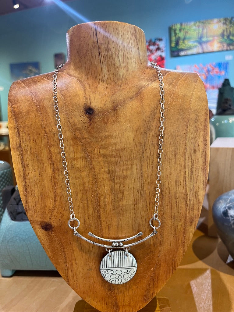 EN20 Enamel and Silver Necklace by Joanna Craft