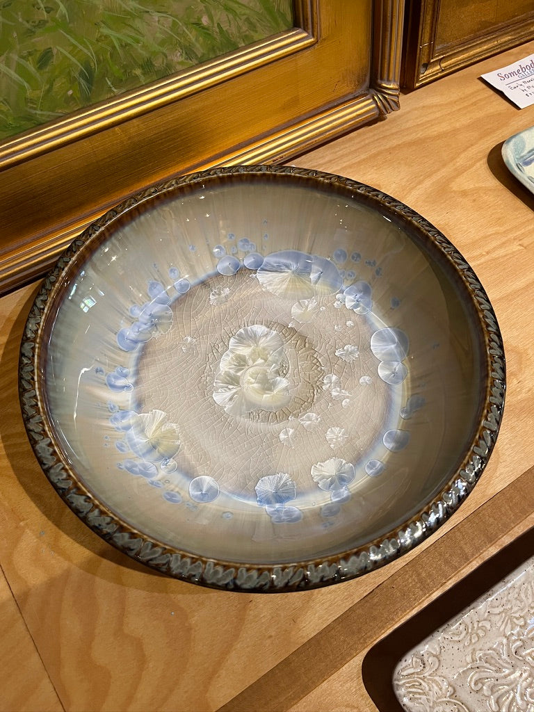 Crystalline Ceramic Serving Dish by Indikoi