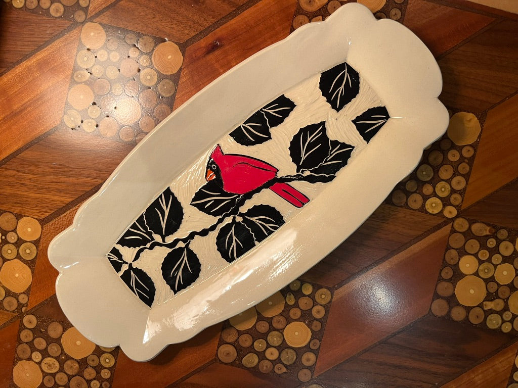 Scalloped Tray by Terrapin Tile