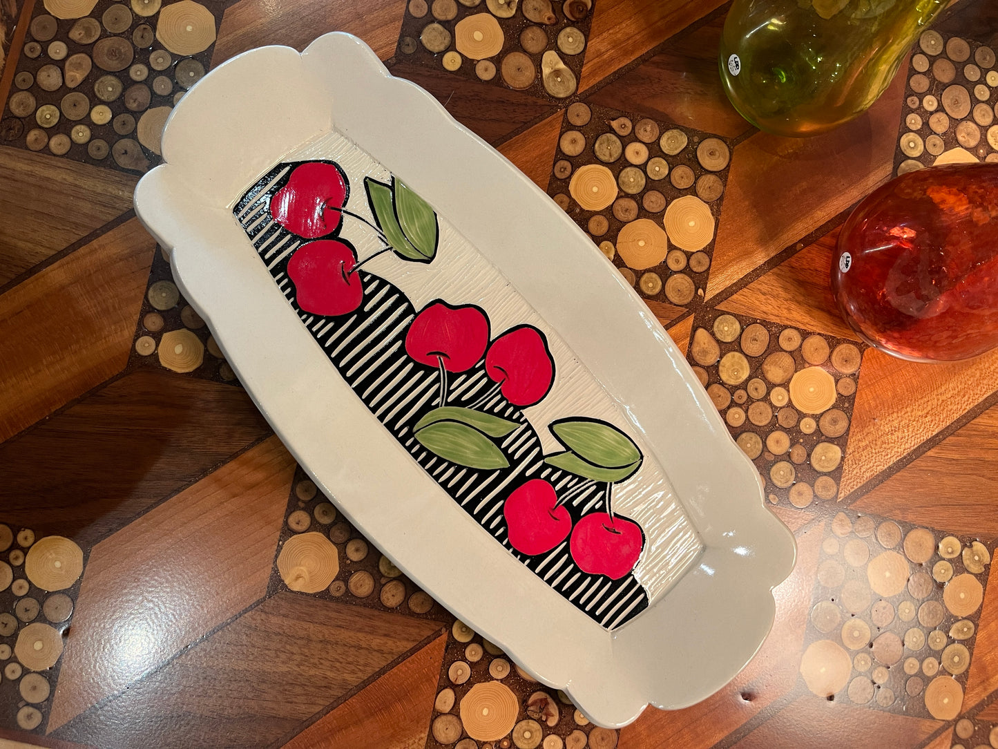 Scalloped Tray by Terrapin Tile