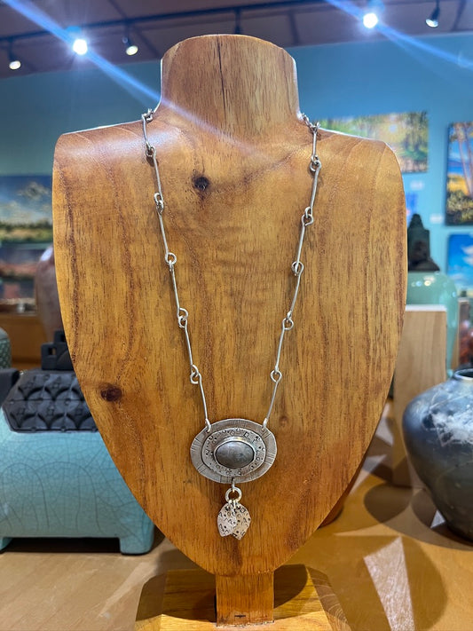 PSN6 Petoskey Stone Necklace by Joanna Craft