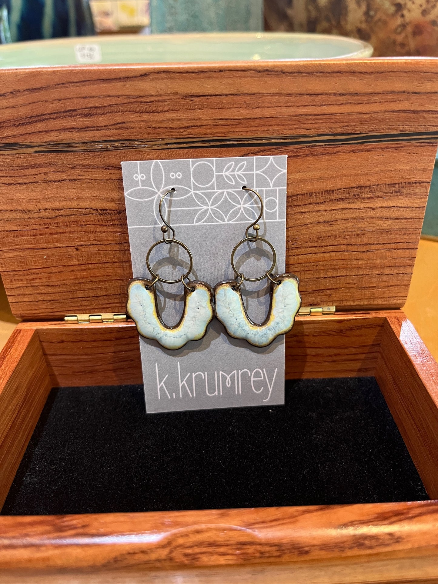 C5 Ceramic Hammock Earrings by Kim Krumrey