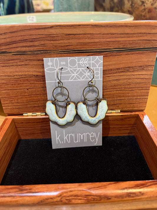 C5 Ceramic Hammock Earrings by Kim Krumrey