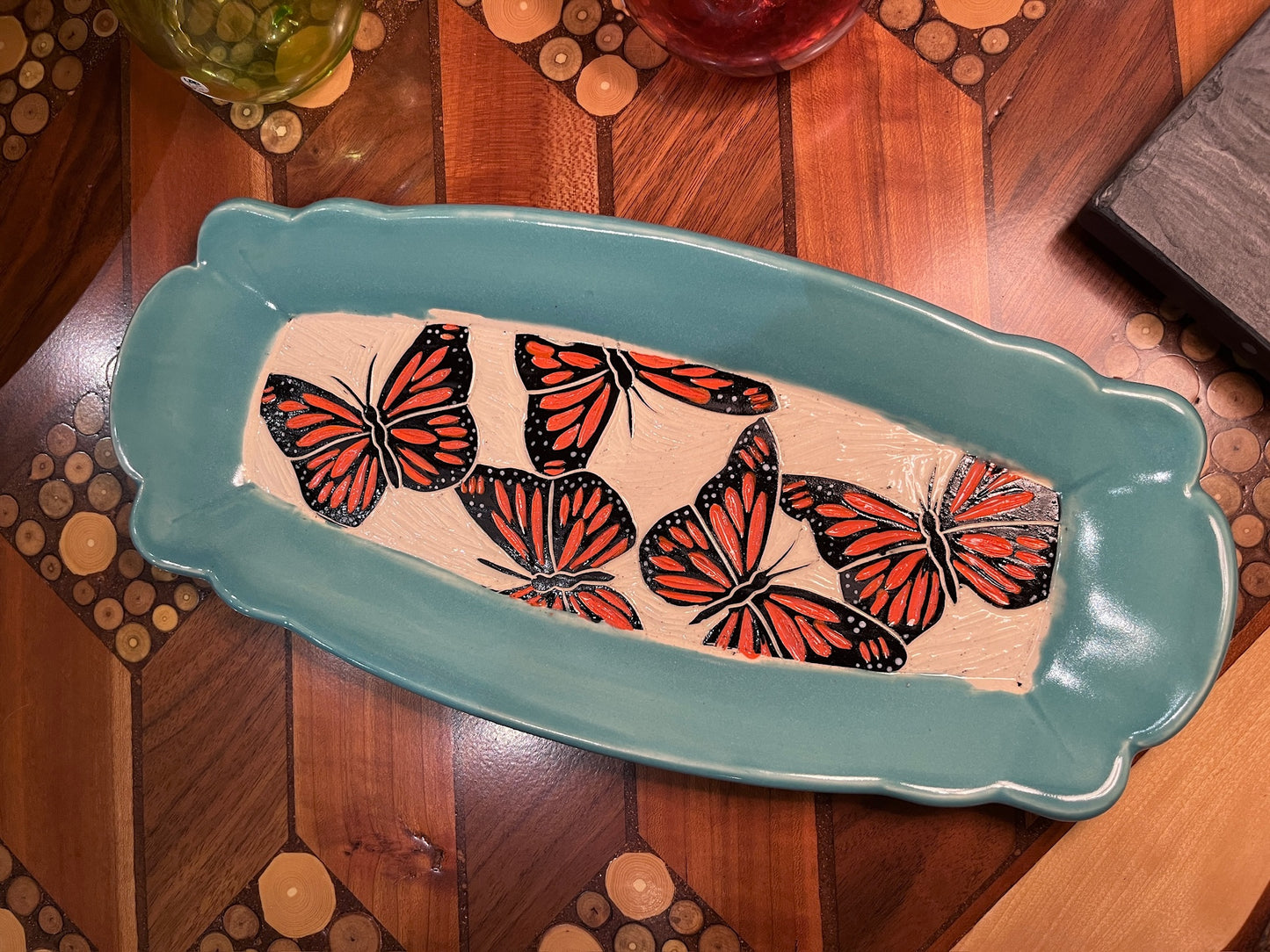 Scalloped Tray by Terrapin Tile