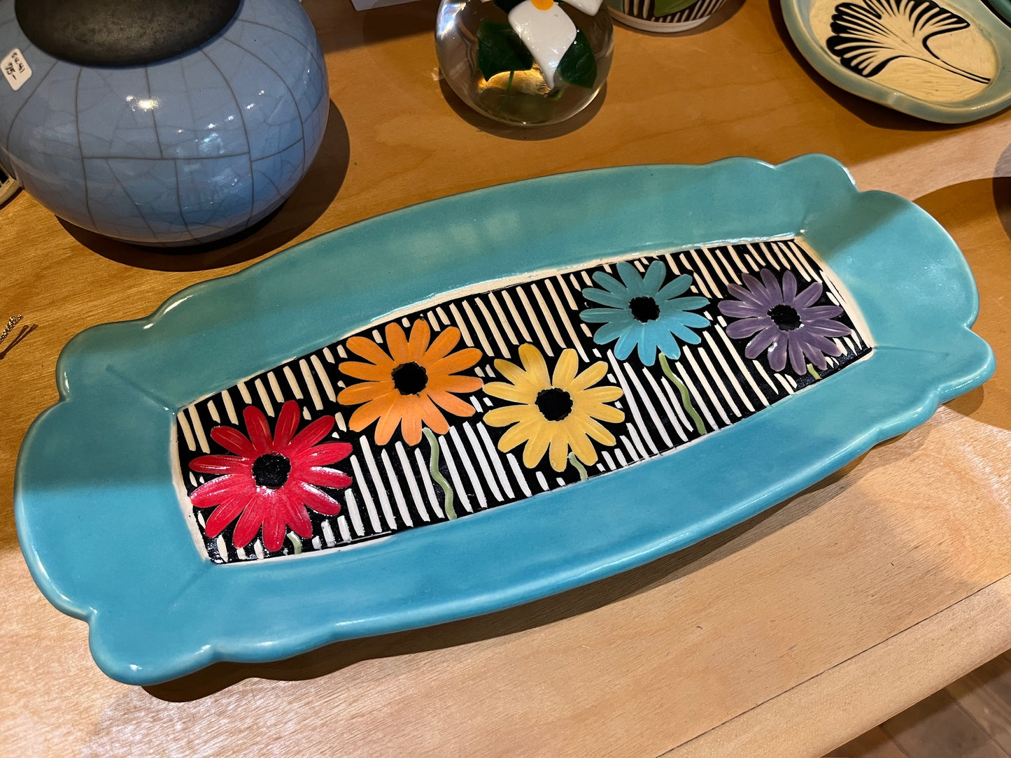 Scalloped Tray by Terrapin Tile