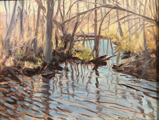 Early Spring - Guyer Creek by Margie Guyot