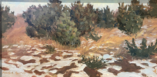 Thawing Snow - Hillside by Margie Guyot