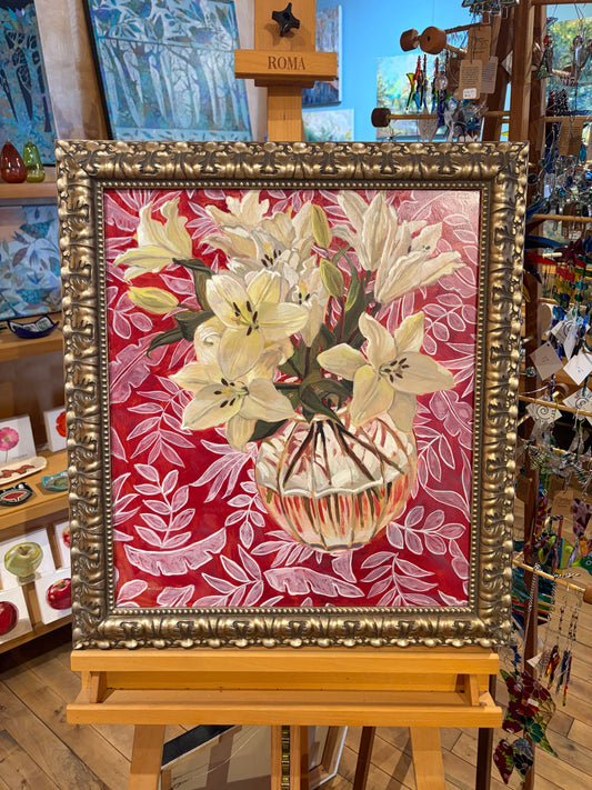 White Lilies by Margie Guyot