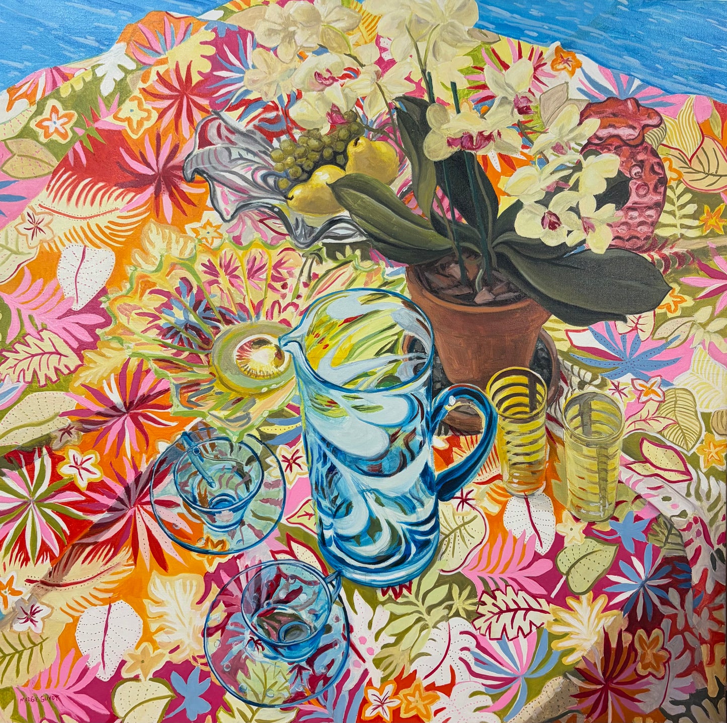 The Blue Pitcher by Margie Guyot