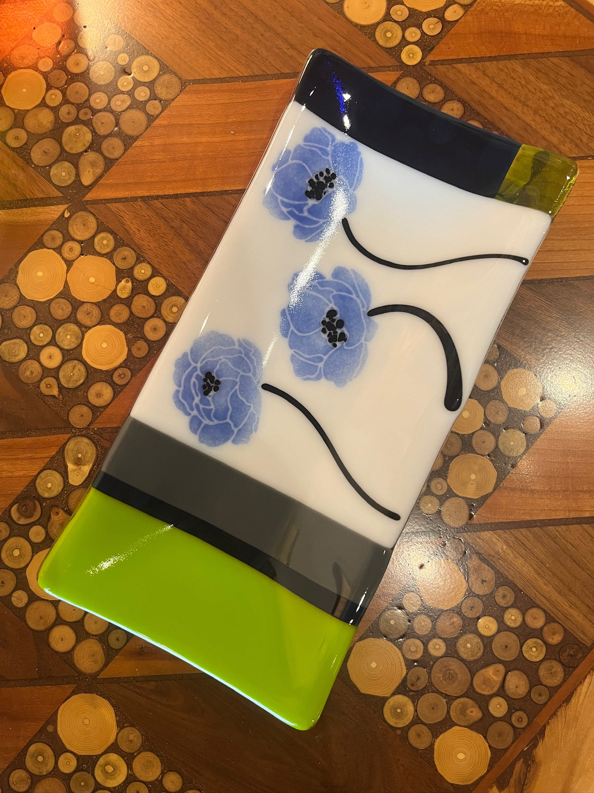 Flower Dish 5x10 by Art Glass Array
