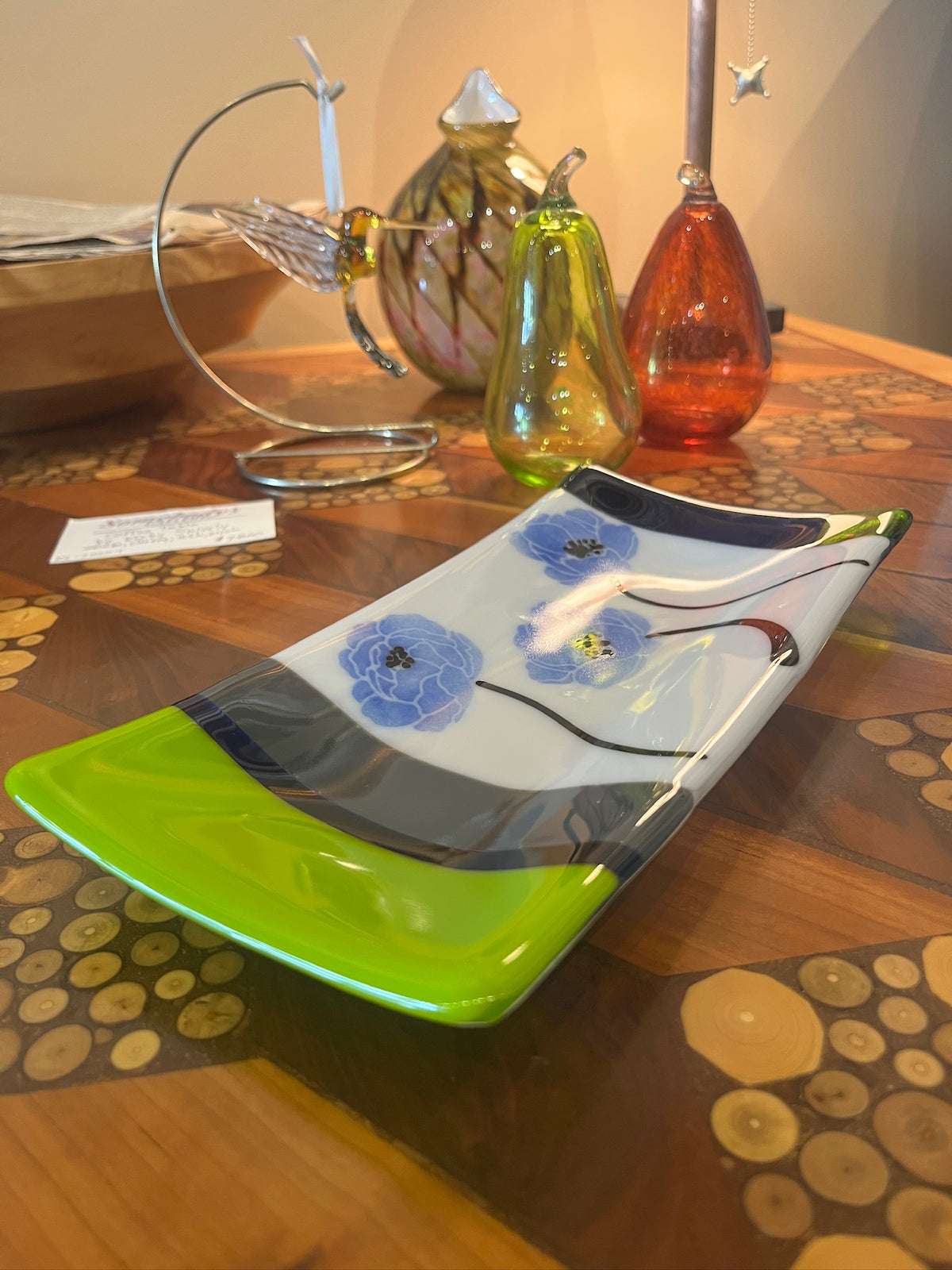 Flower Dish 5x10 by Art Glass Array