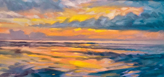Hazy Sunset by John Hubbard