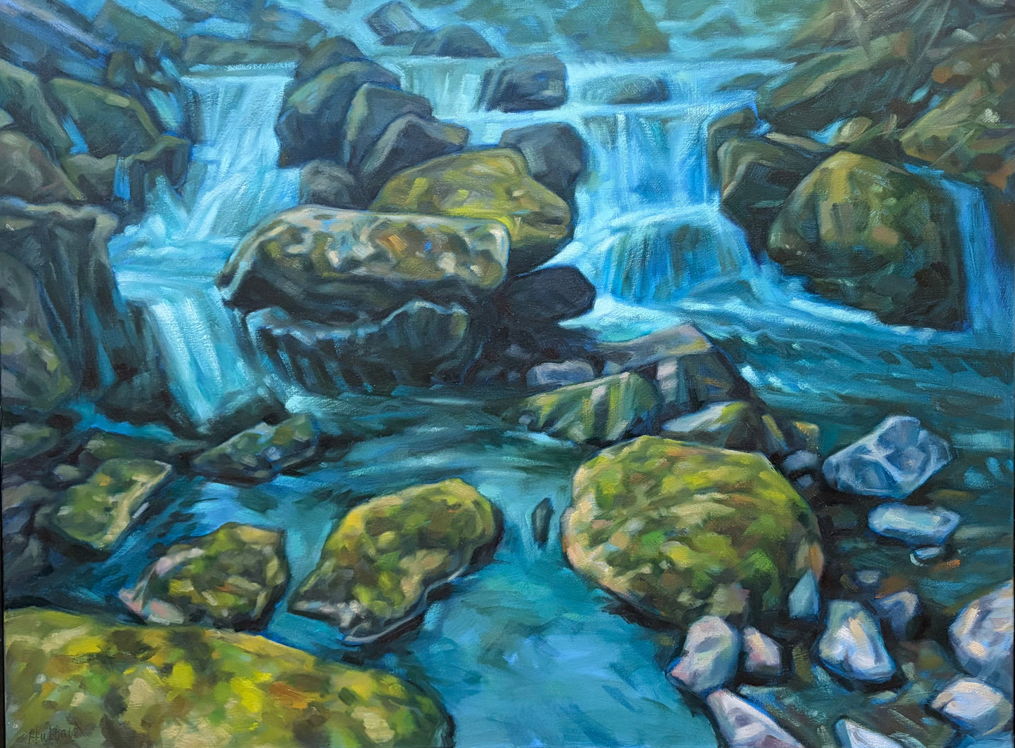 Double Falls by John Hubbard