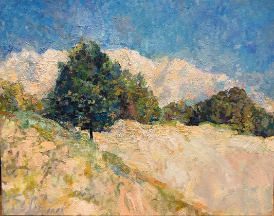 Tree, Sand Dune, Clouds by Christopher Strunk