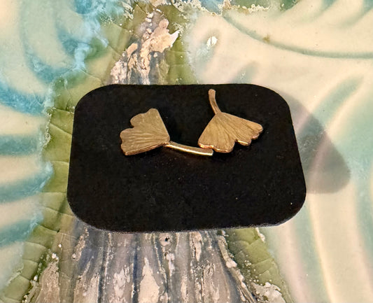 Gold filled stud earrings by Meg Tang