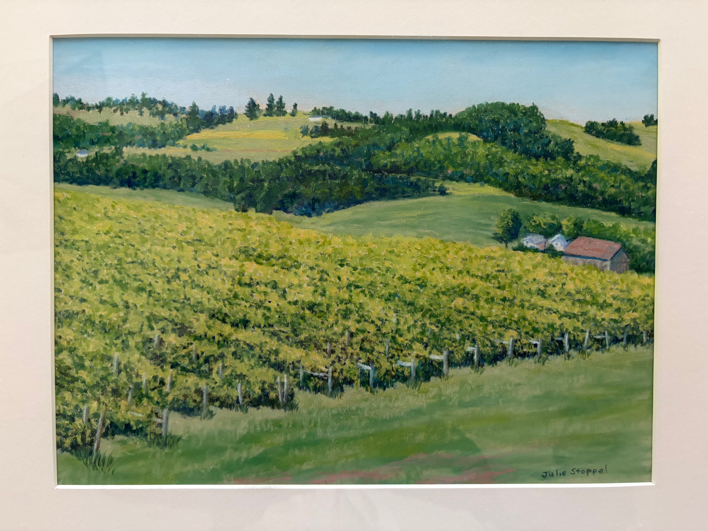 Two Glasses In by Julie Stoppel
