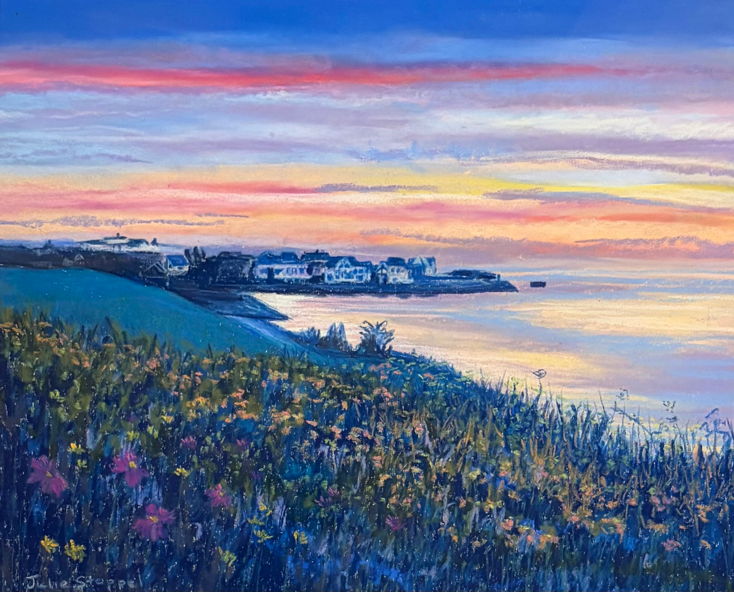 Sunset on Bay Harbor by Julie Stoppel