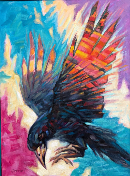 Rainbow Raven by John Hubbard