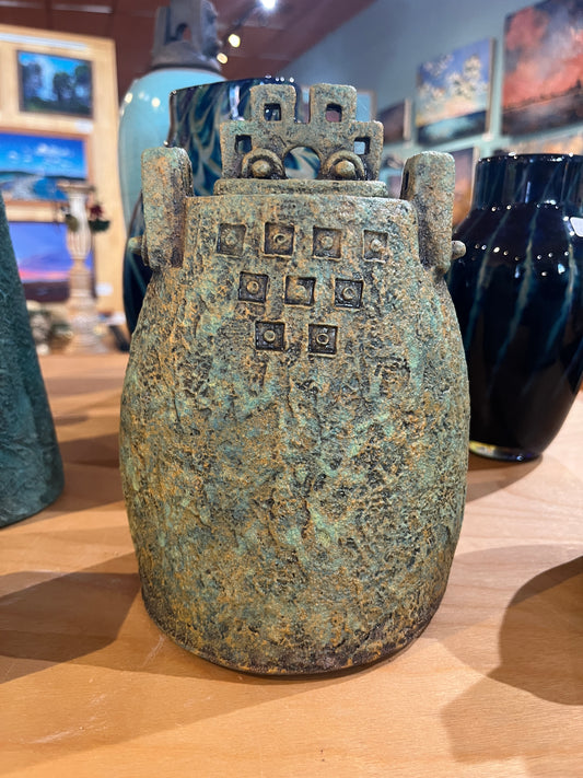 Sv-17 Stoneware Clay Vessel by Steve Vachon