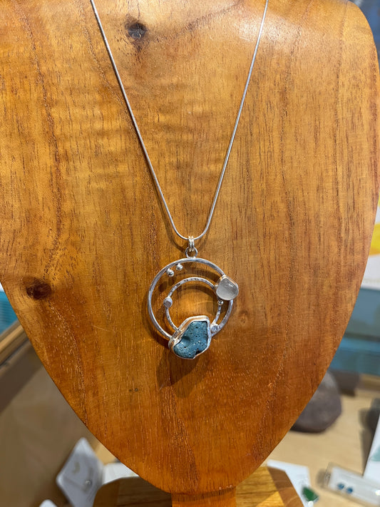 Leland Blue Galaxy Pendant by Meg Tang