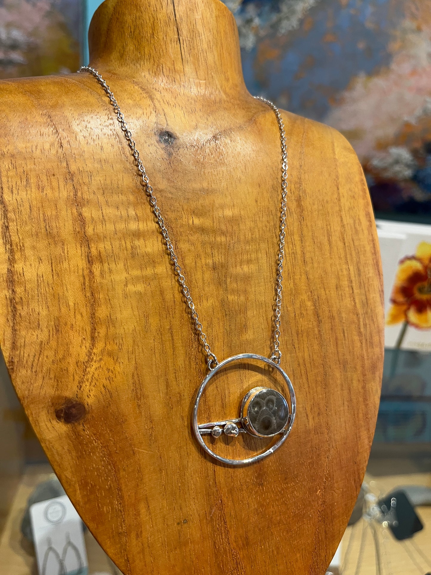 Petoskey Sunset Pendant by Meg Tang