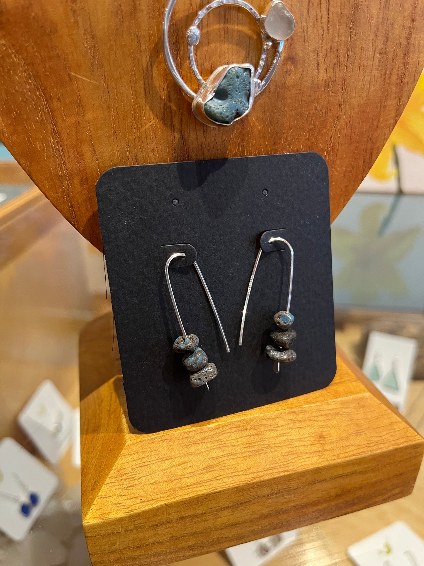 Leland Blue Pin Earrings by Meg Tang