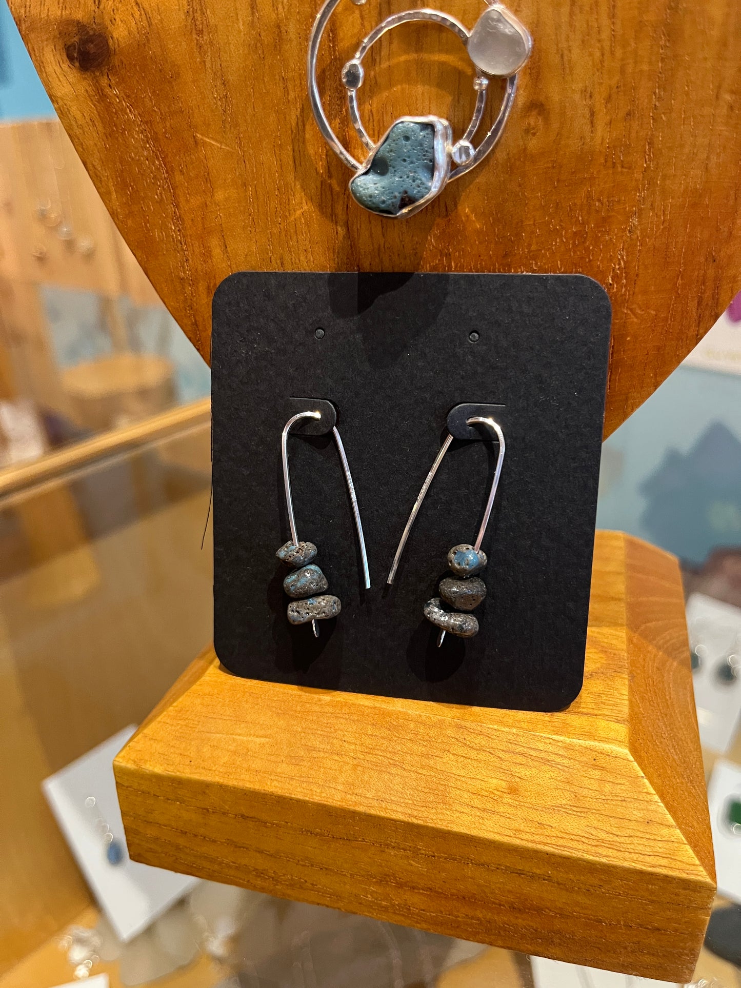 Leland Blue Pin Earrings by Meg Tang