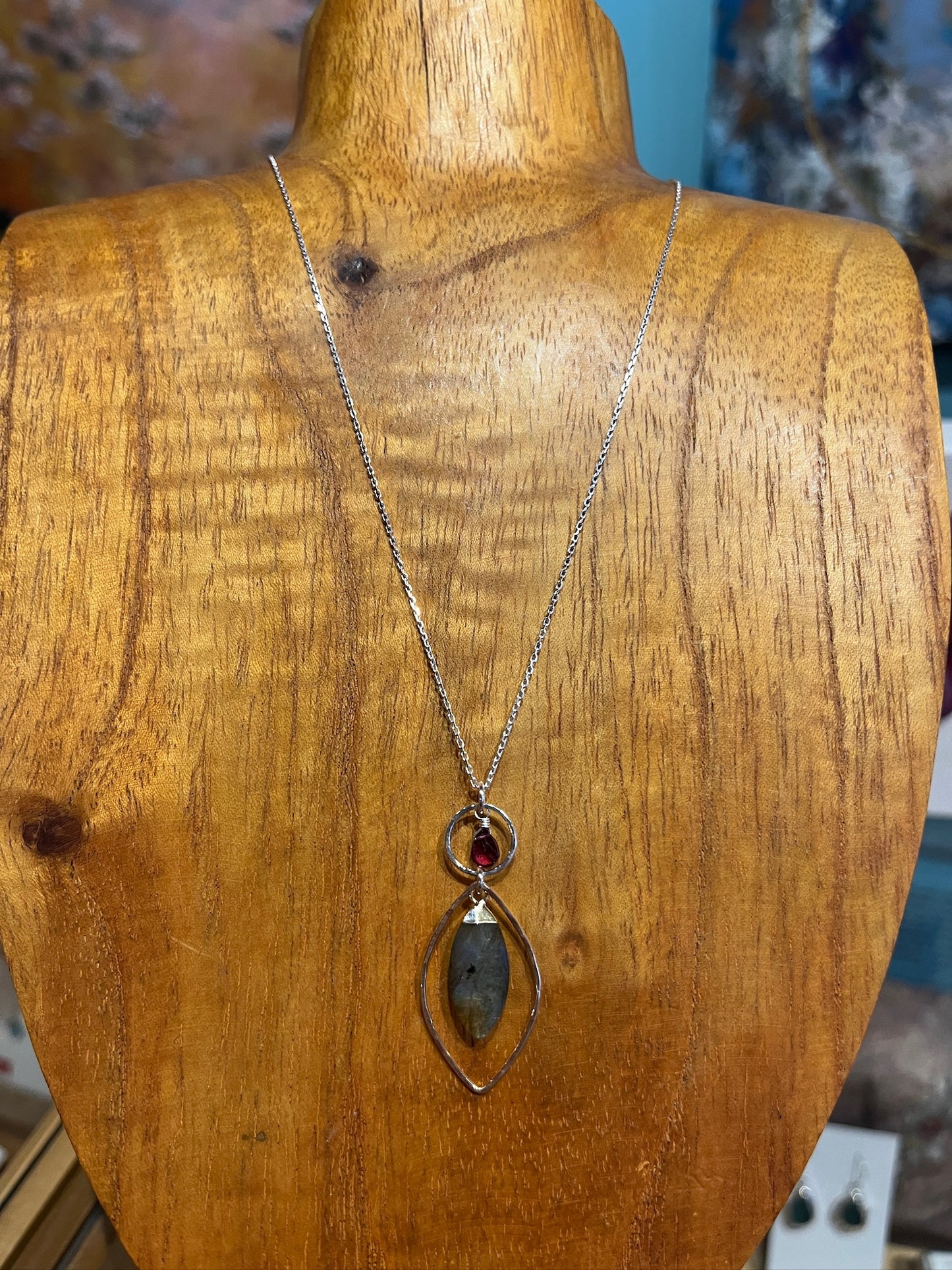 n8570 Ethereal Labradorite Pendant by Laura J