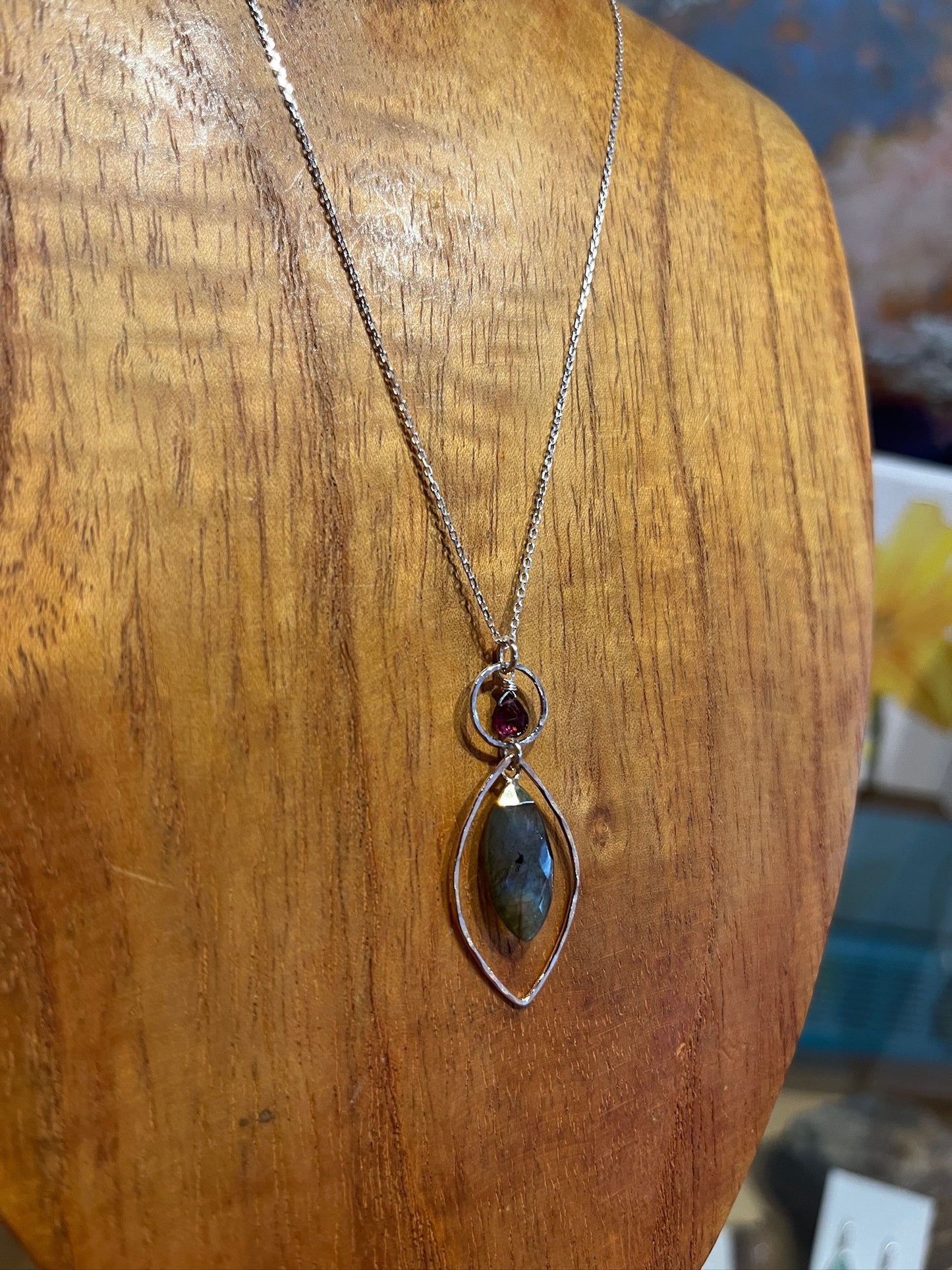 n8570 Ethereal Labradorite Pendant by Laura J